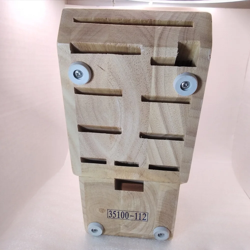 JA Henckels International Wood KNIFE BLOCK 11 Slot Cutlery Storage 35100-112